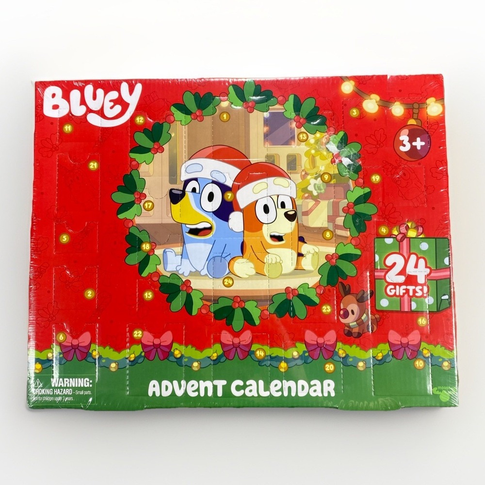 Bluey Mini Figures Surprise Advent Calendar Pack Collectible Toy 2025 SEALED NEW